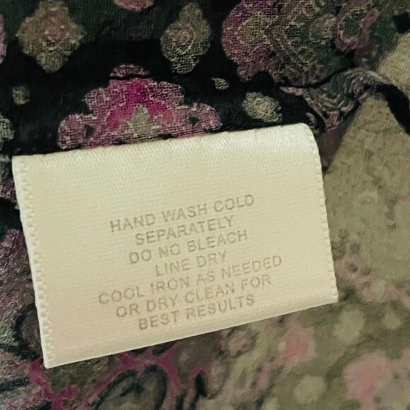 Worthington Womens Purple Long Sleeve Medallion Tile Button Up Blouse Size 2X - Picture 5 of 8